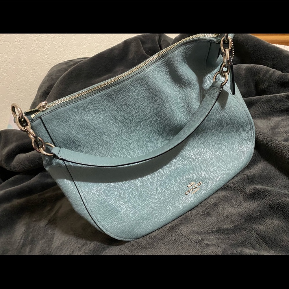 Coach light blue elle hobo bag | F58036 (accepts offers)
